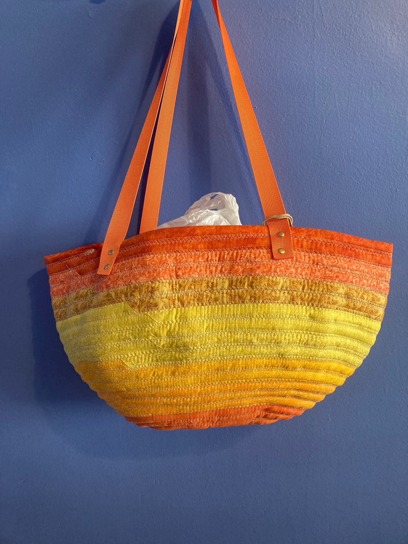 TB 5: Tote bag - Sunny yellow & orange - Bowl'd Over