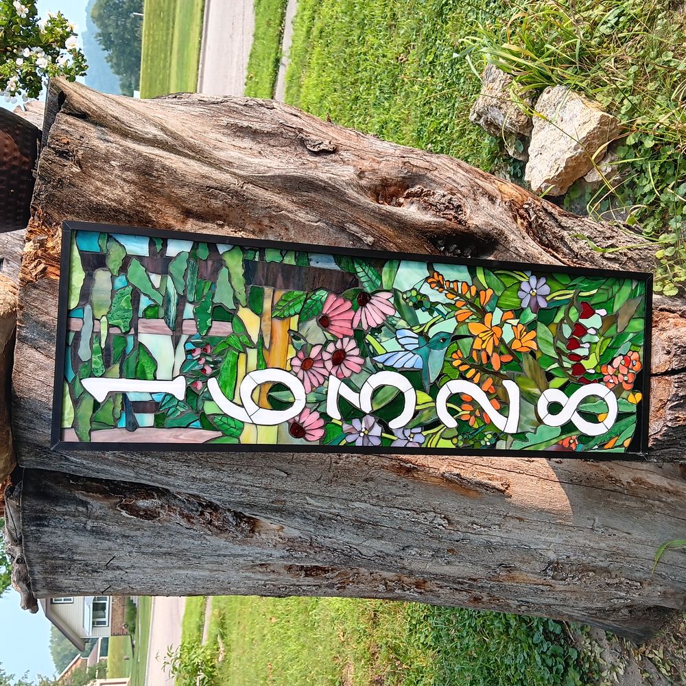 Sequential Glass Art Mosiac & Rustic Rosemaling