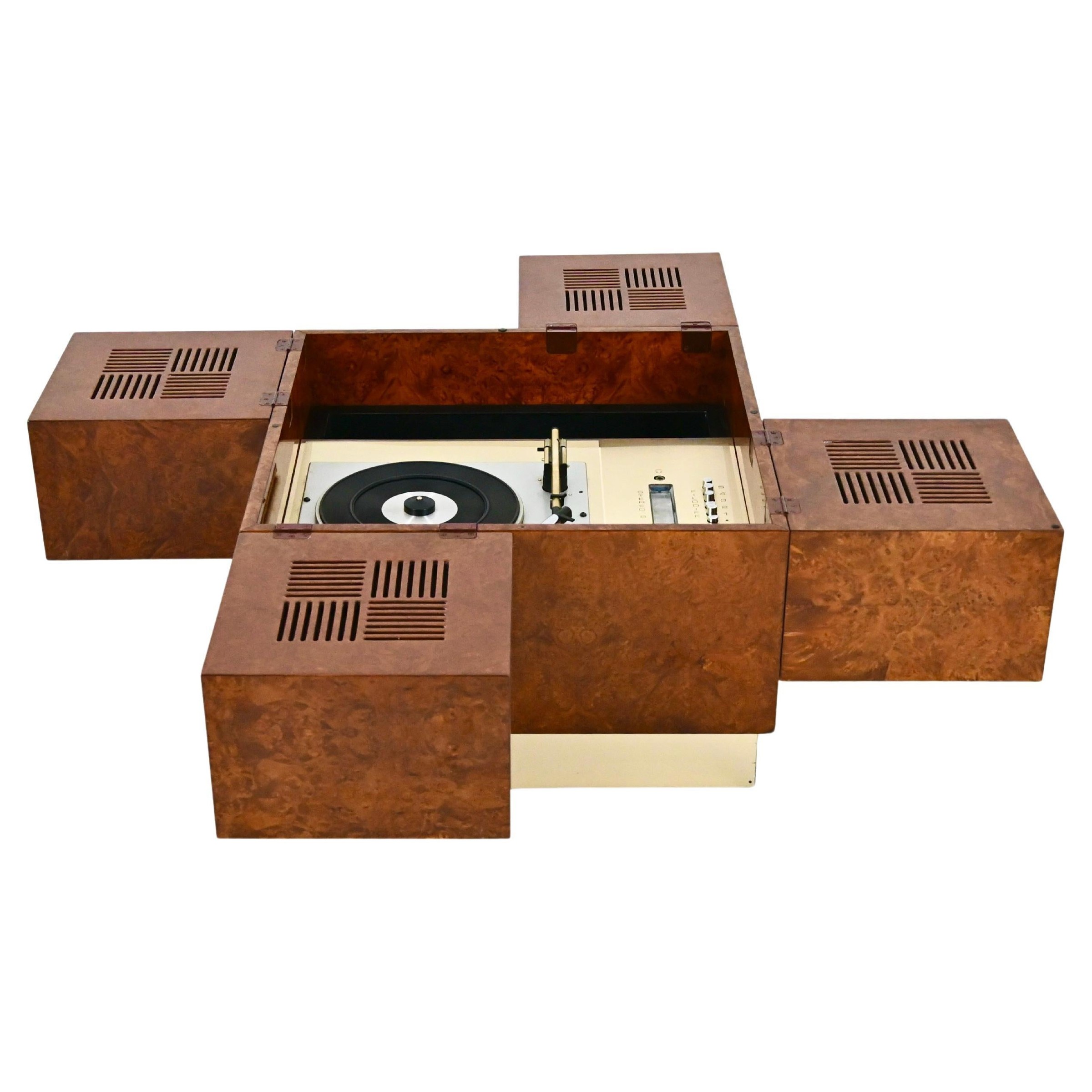 Playbox Record Player stereo by Philips and Medea, 1974 For Sale
